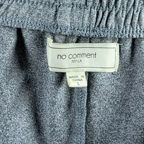 No Comment Gray Stretch Cargo Jogger Pants - Size Large - Picture 4 of 5